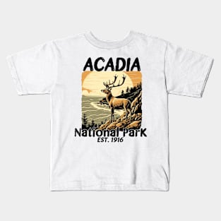 acadia national park est 1916 Kids T-Shirt